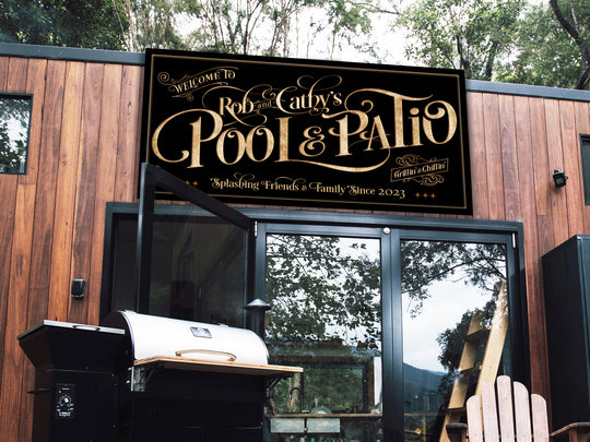 Personalized Pool & Patio Sign