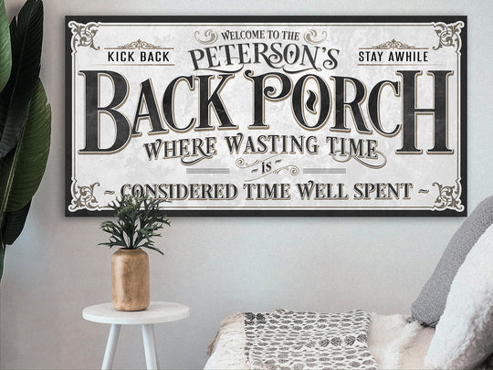 Family Name Back Porch Sign
