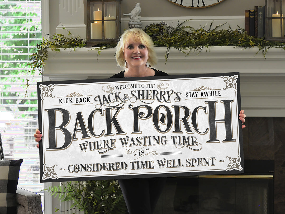 Family Name Back Porch Sign