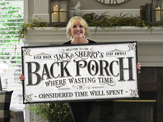 Family Name Back Porch Sign