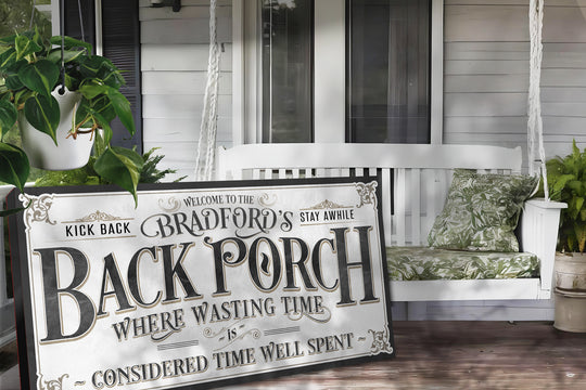 Family Name Back Porch Sign