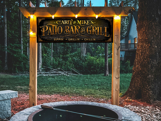 Patio Bar & Grill Sign