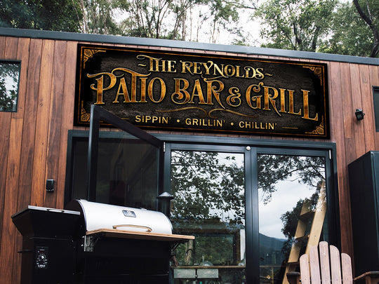 Patio Bar & Grill Sign