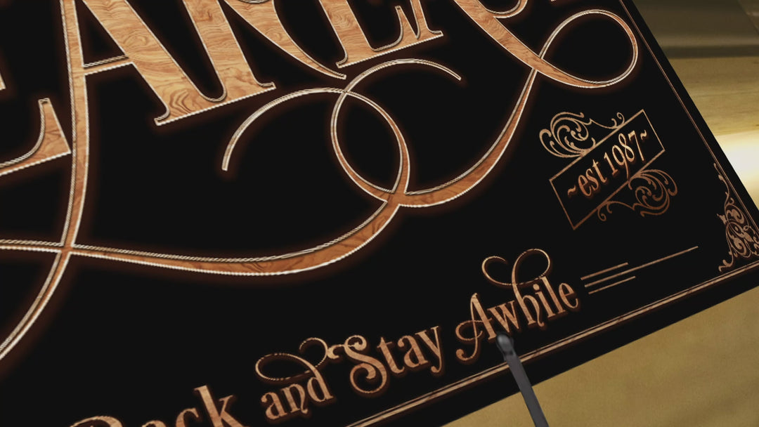 Family Speakeasy Bar Sign