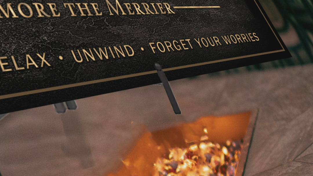 Personalized Fire Pit Sign