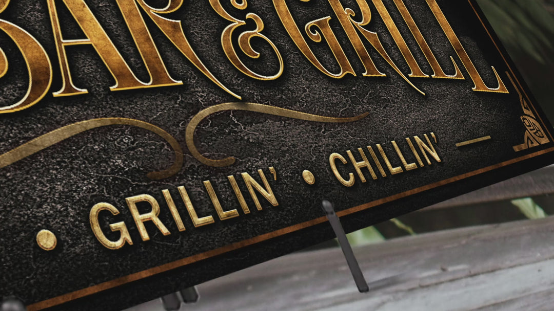 Patio Bar & Grill Sign
