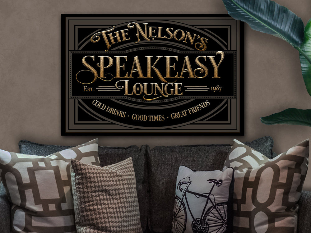 Family Name Speakeasy Sign | Custom Speakeasy Sign | Family Bar Sign | Family Name Sign | Personalized Bar Sign | Vintage Sign | Metal Sign
