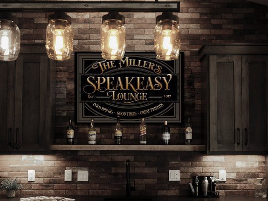 Family Name Speakeasy Sign | Custom Speakeasy Sign | Family Bar Sign | Family Name Sign | Personalized Bar Sign | Vintage Sign | Metal Sign