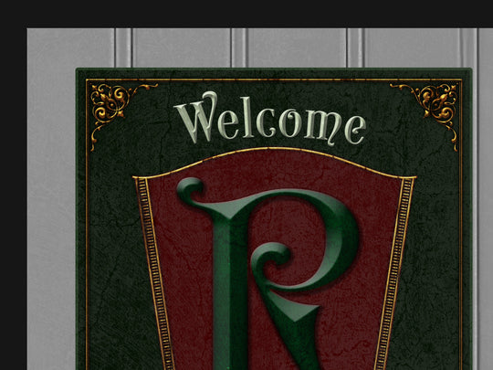 Family Name Vintage Holiday Monogram Sign | Christmas Monogram | Welcome Sign | Indoor or Outdoor Sign | Farmhouse Sign | Canvas or Metal