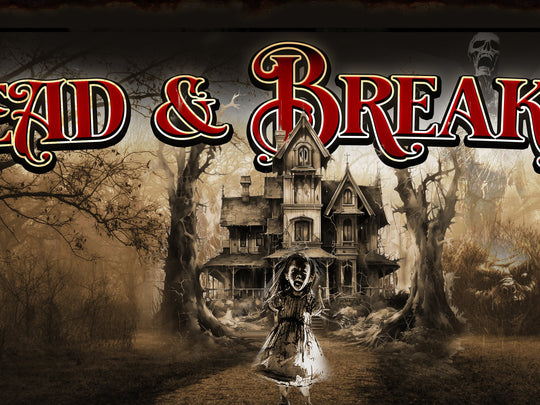 Dead & Breakfast Halloween Sign, Scary Halloween Sign, Evil Halloween Sign, Creepy Halloween Sign, Outdoor Halloween Sign, Family Name Sign