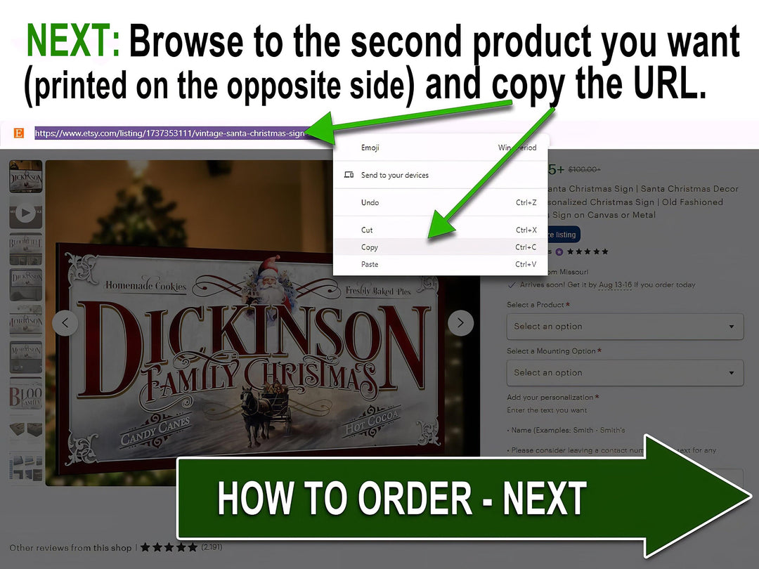 Flip'n Save Double Sided Sign Option, Two-Sided Sign Option, Front Back Print on Personalized Sign