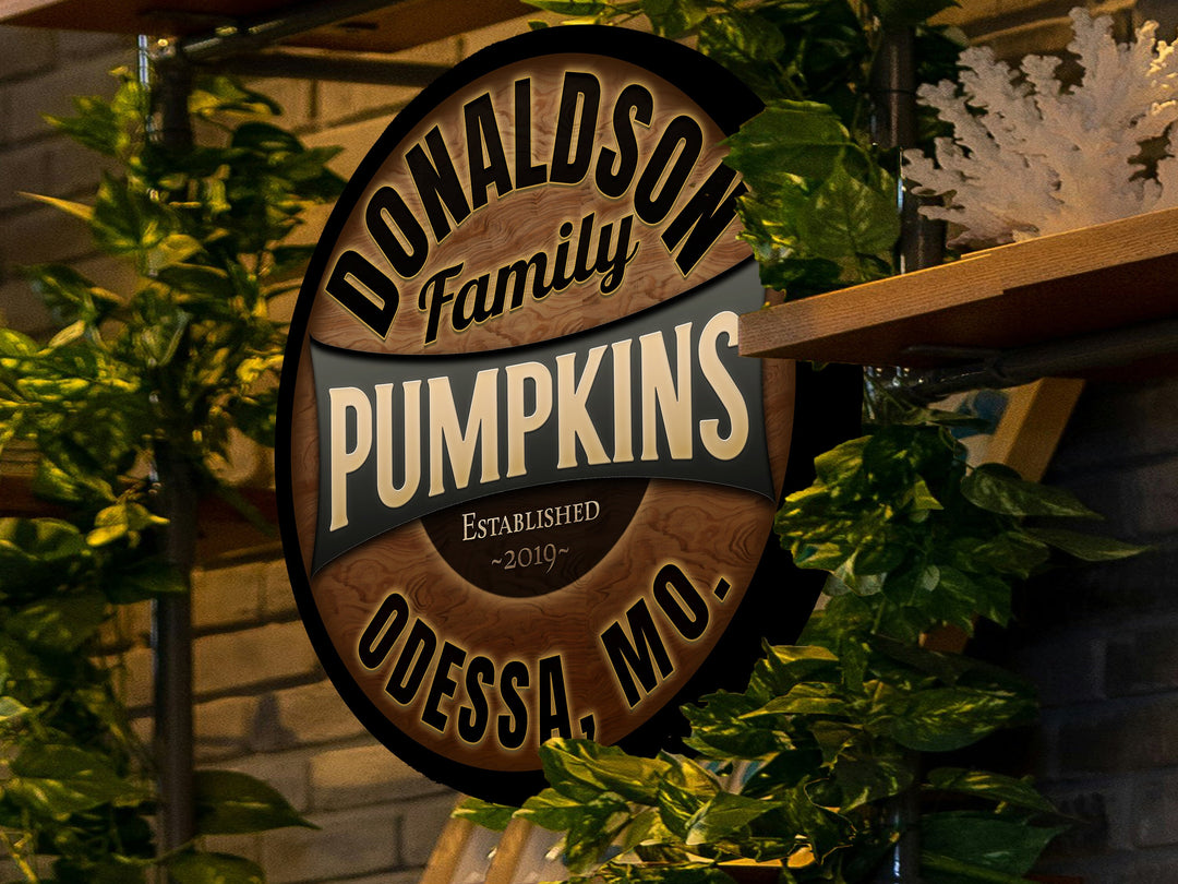 Personalized Pumpkin Sign