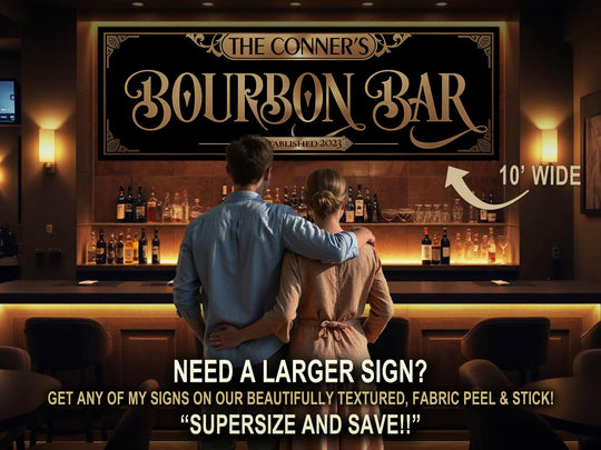 Large Wall Art, Peel and Stick, Large Personalized Signs, Large Business Signs, Sign for Business, Xlarge Custom Wall Art
