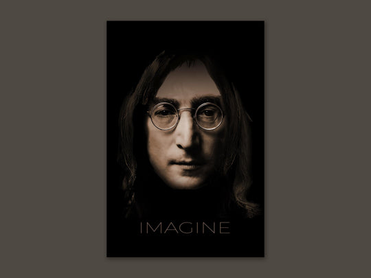 Rock Legend John Lennon Wall Art, John Lennon Painting, John Lennon Canvas, John Lennon Art, Beatles John Lennon, John Lennon Imagine Sign