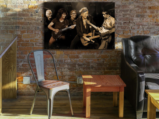 Rock Legends Sign Art, Jimmy Page Painting, Eddie Van Halen Painting, Jimi Hendrix Painting, Keith Richards Painting, Eric Clapton Painting