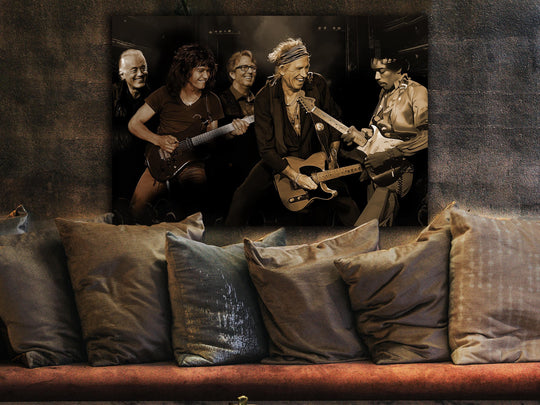 Rock Legends Sign Art, Jimmy Page Painting, Eddie Van Halen Painting, Jimi Hendrix Painting, Keith Richards Painting, Eric Clapton Painting