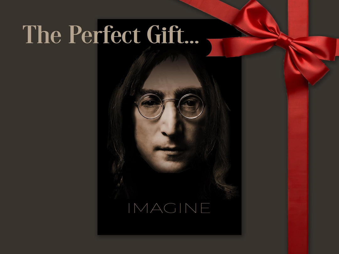 John Lennon wall art painting of the song, Imagine,  This beautiful print comes in wrapped canvas, ready to hang on your wall.