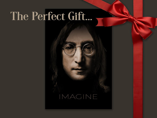 John Lennon wall art painting of the song, Imagine,  This beautiful print comes in wrapped canvas, ready to hang on your wall.