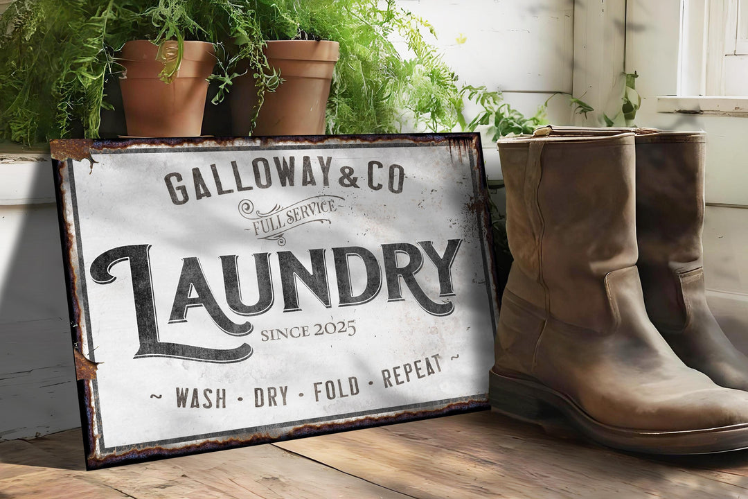 Minimal Laundry Room Sign | Primitive Laundry Sign | Farmhouse Laundry Room Sign | Laundry Decor | Farmhouse Laundry | Laundry Wall Decor