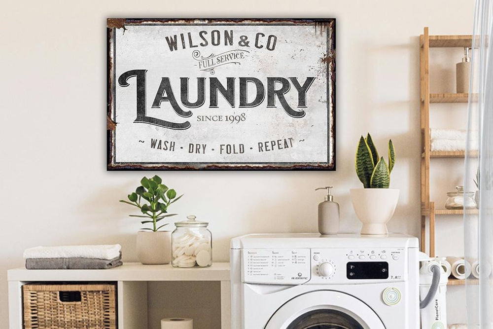 Minimal Laundry Room Sign | Primitive Laundry Sign | Farmhouse Laundry Room Sign | Laundry Decor | Farmhouse Laundry | Laundry Wall Decor