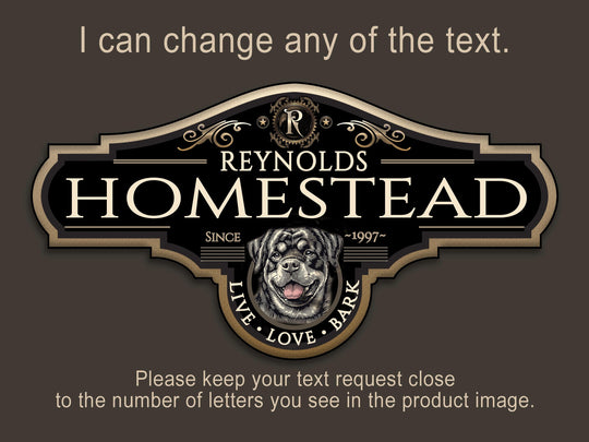 Rottweiler | Rottweiler Drawing | Rottweiler Dog Sign | Personalized Rottweiler Dog Sign | Custom Rottweiler Dog Drawing Sign