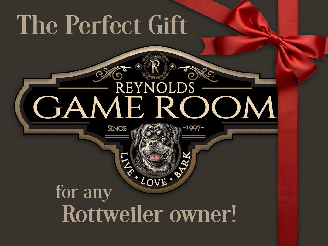 Rottweiler | Rottweiler Drawing | Rottweiler Dog Sign | Personalized Rottweiler Dog Sign | Custom Rottweiler Dog Drawing Sign