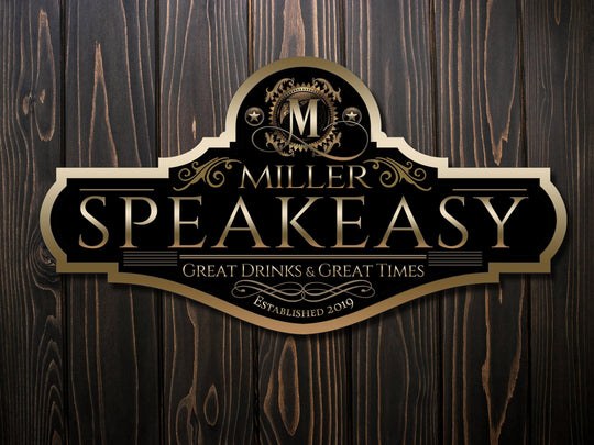 Speakeasy Sign | Personalized Bar Sign | Metal Speakeasy Sign | Family Name Sign | Custom Speakeasy Bar Sign | Speakeasy Sign Gift for Him