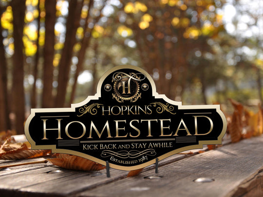 Homestead Sign | Personalized Homestead Sign | Metal Farmhouse Sign | Family Name Sign | Custom Homestead Sign | Homestead Farmhouse Sign