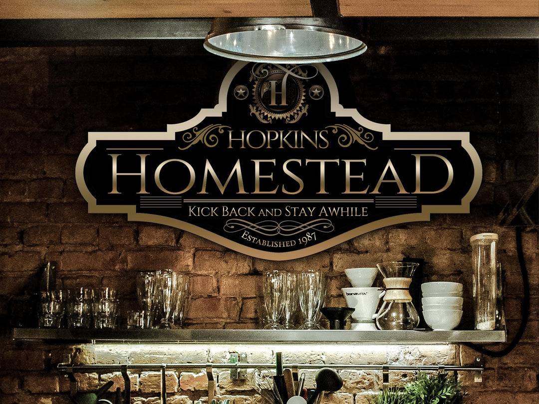 Homestead Sign | Personalized Homestead Sign | Metal Farmhouse Sign | Family Name Sign | Custom Homestead Sign | Homestead Farmhouse Sign