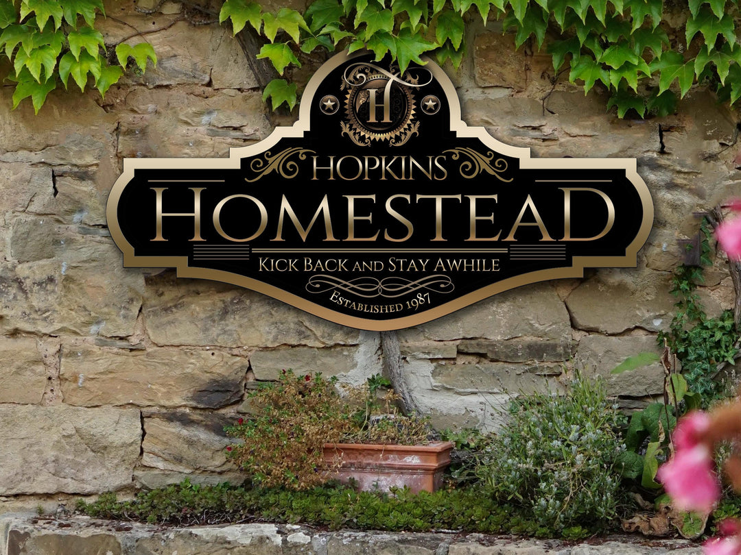 Homestead Sign | Personalized Homestead Sign | Metal Farmhouse Sign | Family Name Sign | Custom Homestead Sign | Homestead Farmhouse Sign