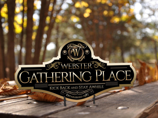 Gathering Place Sign | Personalized Gathering Place Sign | Metal Gathering Place Sign | Family Name Sign | Custom Gathering Place Sign