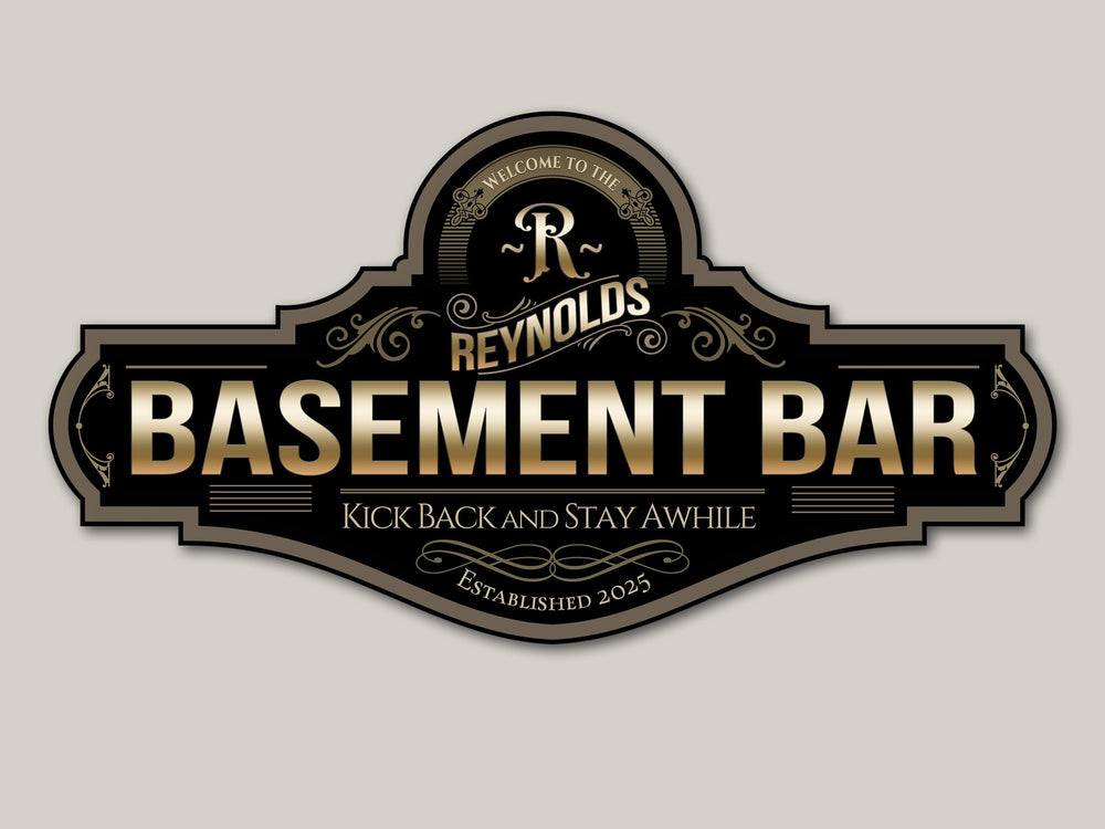 Basement Bar Sign | Personalized Basement Bar Sign | Bar Sign | Family Name Bar Sign | Custom Basement Bar Sign | Family Name Bar Decor Sign