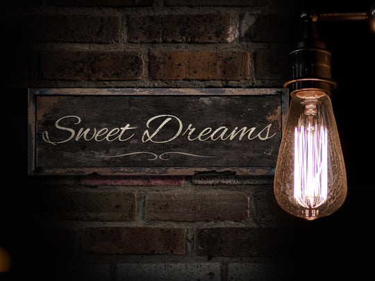 Sweet Dreams Sign, Rustic Bedroom Sign, Sweet Dreams Bedroom Sign, Above the Bed Sweet Dreams, Custom Bedroom Sign, Oversized Bedroom Sign