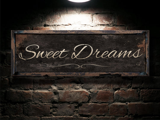 Sweet Dreams Sign, Rustic Bedroom Sign, Sweet Dreams Bedroom Sign, Above the Bed Sweet Dreams, Custom Bedroom Sign, Oversized Bedroom Sign