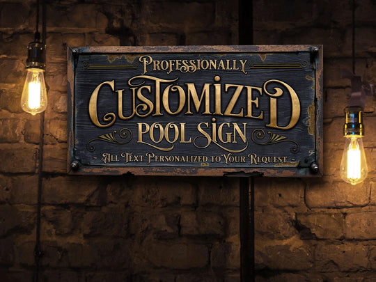 Custom Pool Sign, Personalized Pool Patio Sign, Family Name Sign, Customized Home Decor, Family Home Decor, Gift for Her, Housewarming Gift