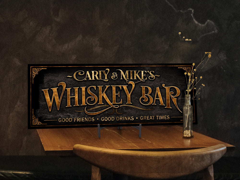 Whiskey Bar Sign | Vintage Whiskey Sign | Personalized Whiskey Sign | Vintage Whisky Sign | Free International Shipping