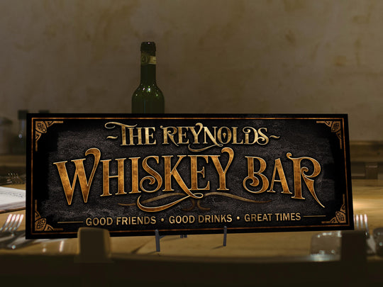 Whiskey Bar Sign | Vintage Whiskey Sign | Personalized Whiskey Sign | Vintage Whisky Sign | Free International Shipping
