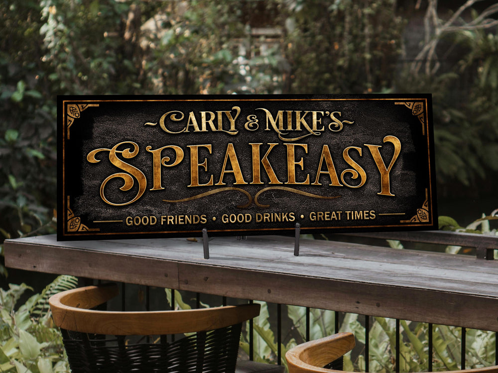 Speakeasy Sign | Custom Speakeasy Bar Sign | Personalized Speakeasy Sign | Vintage Bar Sign | Free International Shipping
