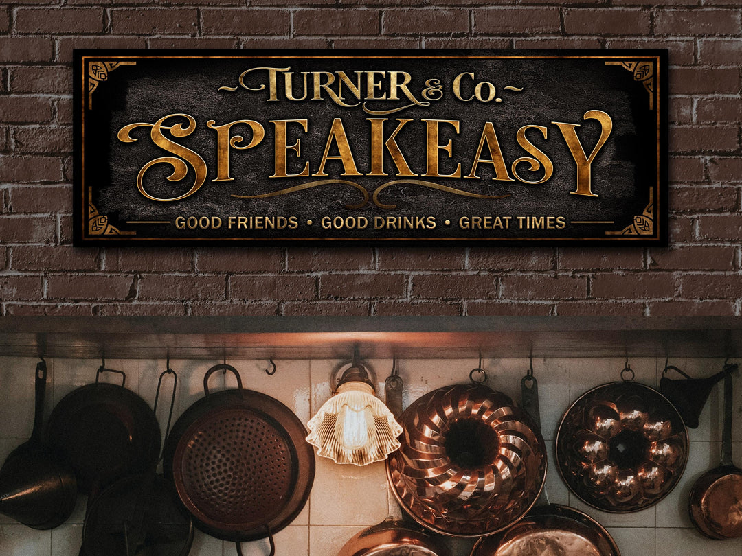 Speakeasy Sign | Custom Speakeasy Bar Sign | Personalized Speakeasy Sign | Vintage Bar Sign | Free International Shipping