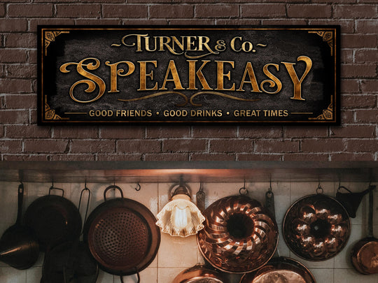 Speakeasy Sign | Custom Speakeasy Bar Sign | Personalized Speakeasy Sign | Vintage Bar Sign | Free International Shipping