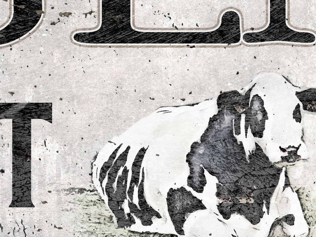 Ranch Sign | Holstein Dairy Cattle Sign | Dairy Cow Sign | Cattle Wall Art | Custom Farm Sign | Custom Ranch Sign | Farmhouse Sign