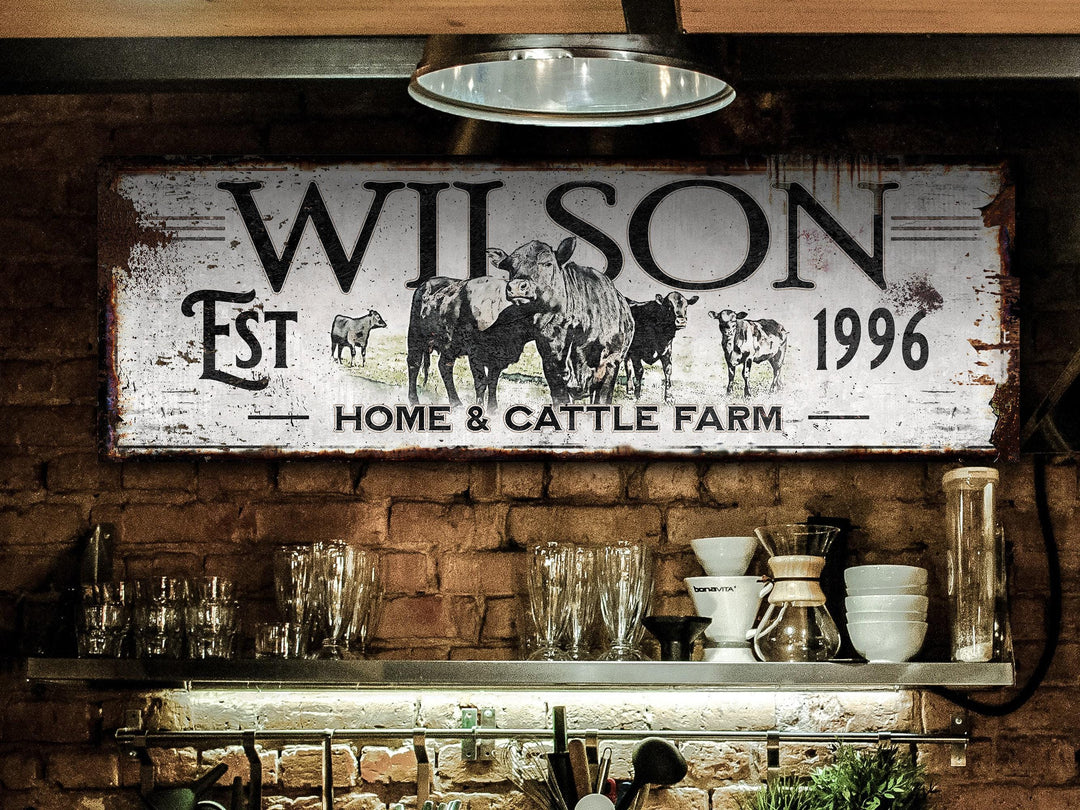 Ranch Sign | Angus Cattle Sign | Cow Sign | Cow Print | Cattle Wall Art | Custom Farm Sign | Custom Ranch Sign | Farmhouse Sign | Farm Sign