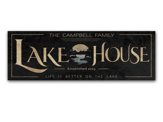 Custom Lake House Personalized | Personalized Lake House Decor | Family Name Sign | Sign for Lake House | Life is Better on the Lake