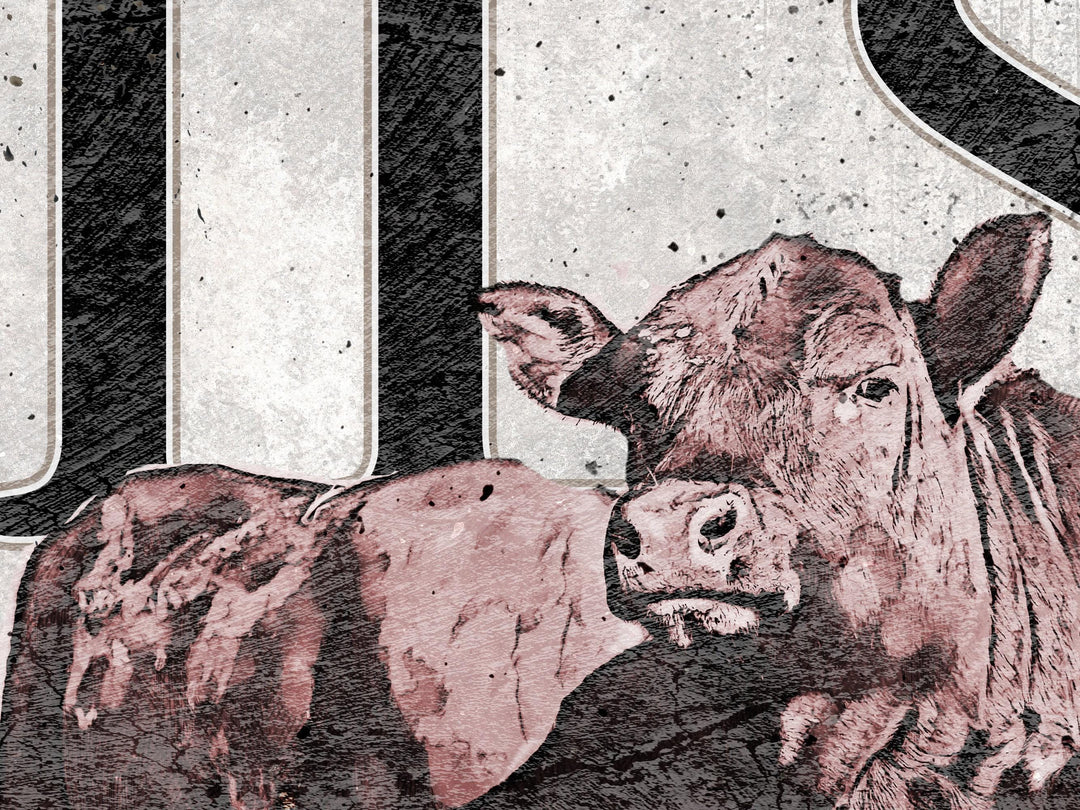 Ranch Sign | Red Angus Cattle Sign | Red Angus Sign | Cow Print | Cattle Wall Art | Custom Farm Sign | Custom Ranch Sign | Farmhouse Sign