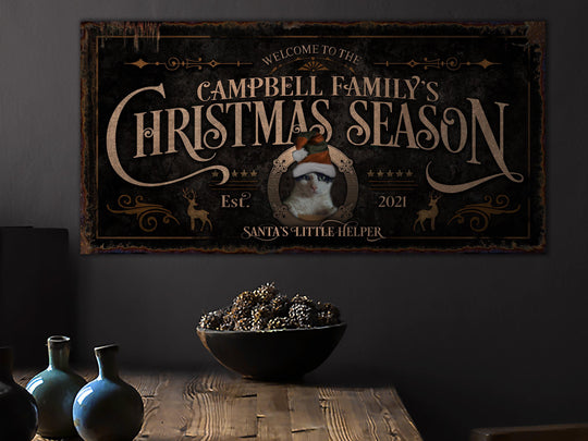 Christmas Sign | Large Christmas Sign | Personalized Pet Sign | Personalized Dog Sign | Personalized Cat Sign | Rustic Christmas Sign