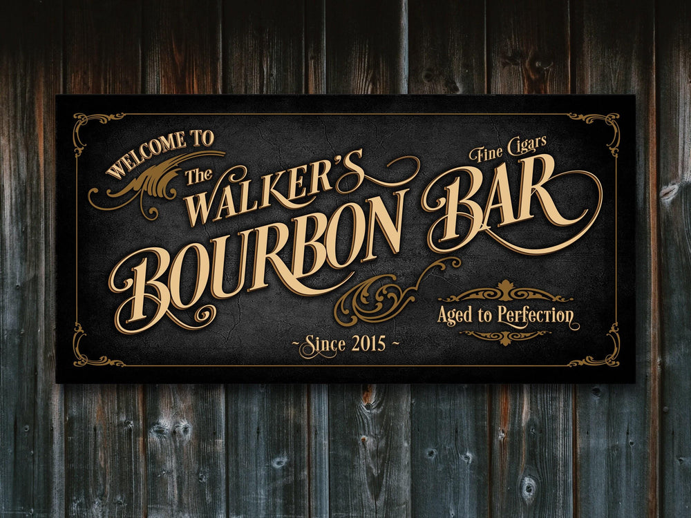 Custom Bar Sign, Bar Wall Decor, Personalized Bar Sign, Vintage Bar Signage