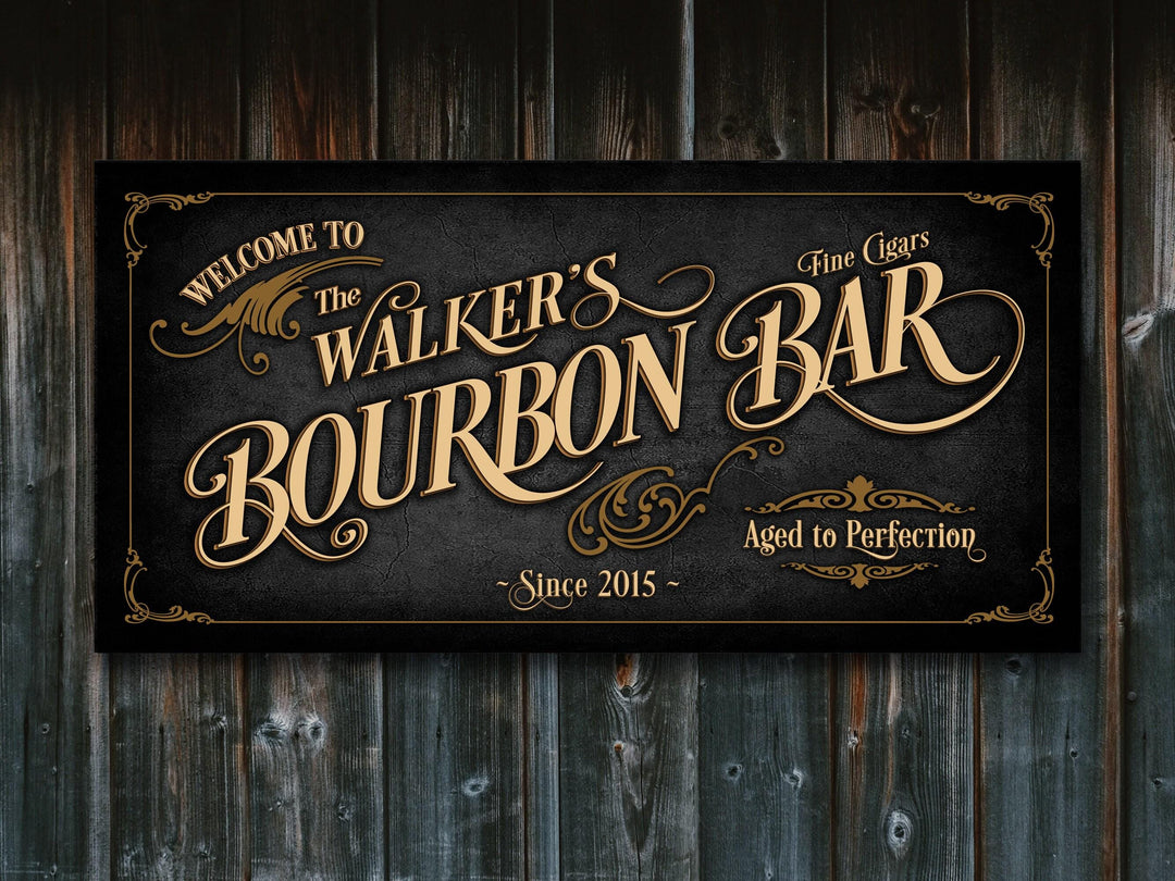 Custom Bar Sign, Bar Wall Decor, Personalized Bar Sign, Vintage Bar Signage