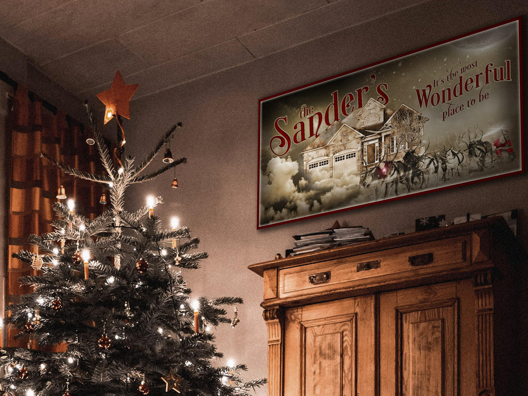 Christmas Decor Sign | Personalized Christmas Decoration | Christmas Wall Decor | Holiday Decor | Farmhouse Wall Decor | Christmas Gift