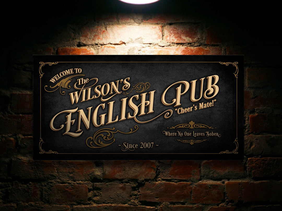 Custom Bar Sign, Bar Wall Decor, Personalized Bar Sign, Vintage Bar Signage