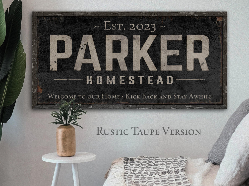 Custom Family Name Sign, Personalized Homestead Sign, Last Name Est Date Sign, Modern Farmhouse Personalized Sign